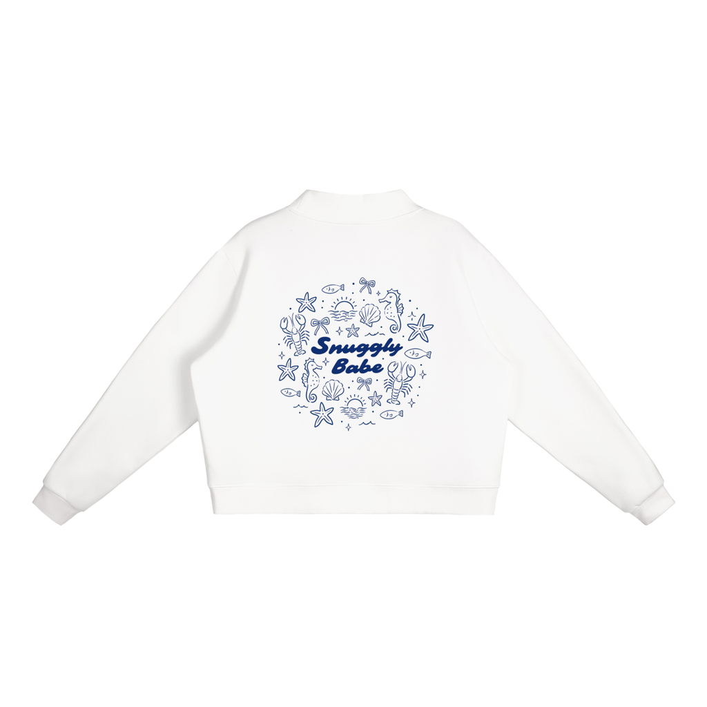 Snuggly Babe Summer Mock-Neck Sweatshirt