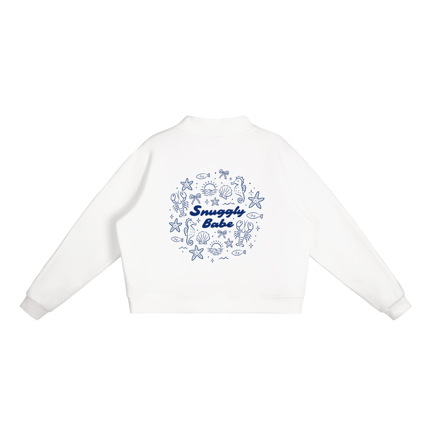 Snuggly Babe Summer Mock-Neck Sweatshirt