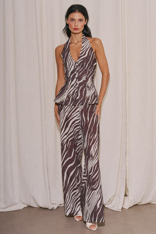 Chelsea Linen Zebra Trousers
