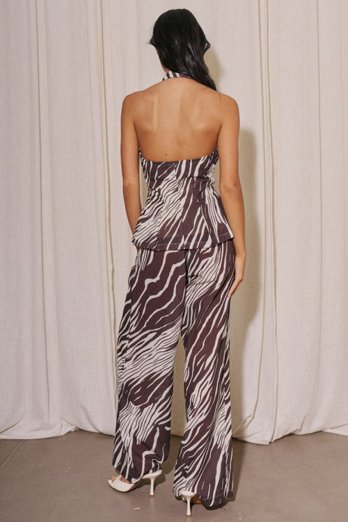 Chelsea Linen Zebra Trousers