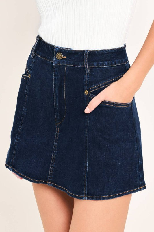 Emma Denim Skort