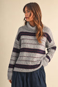 Taylor Striped Turtleneck