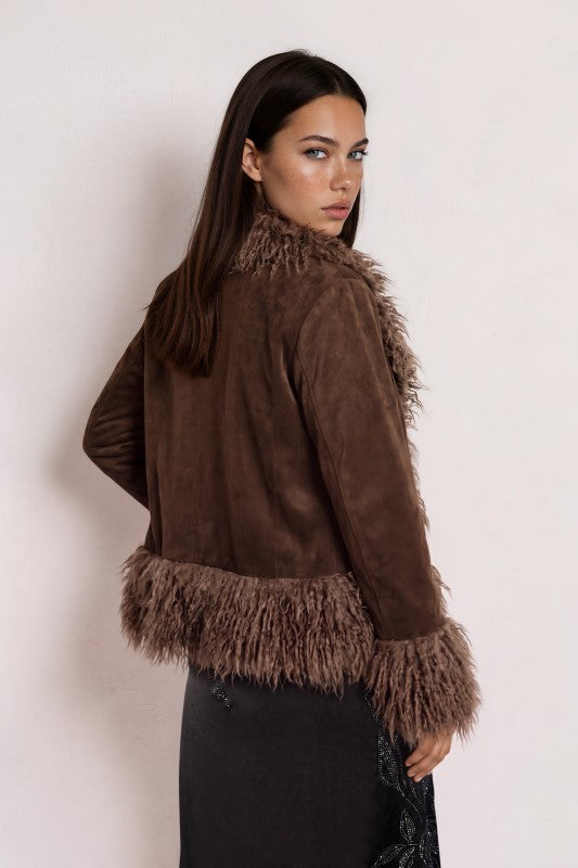 Lorelai Suede Fur Jacket