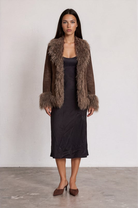 Lorelai Suede Fur Jacket