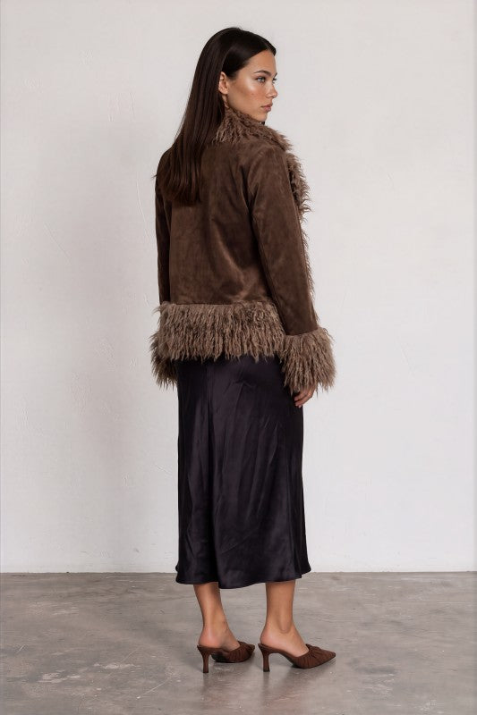 Lorelai Suede Fur Jacket