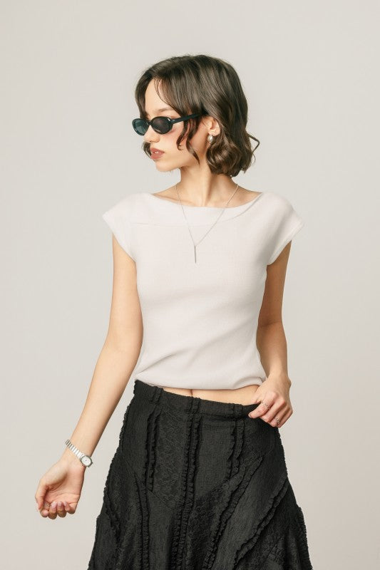 Jennifer Boat Neck Top