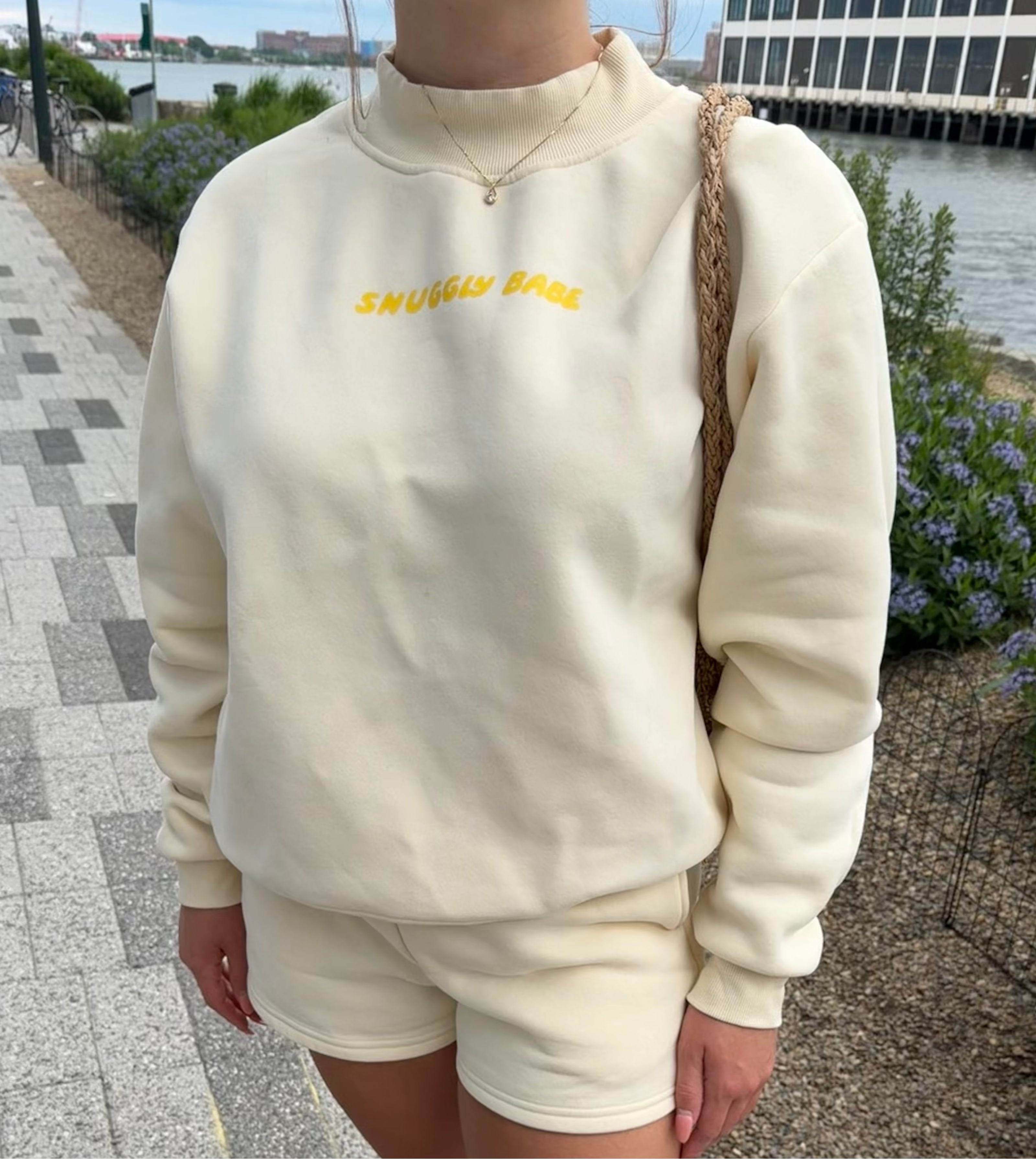 Snuggly Babe Fleece Mock-Neck Sweatshirt