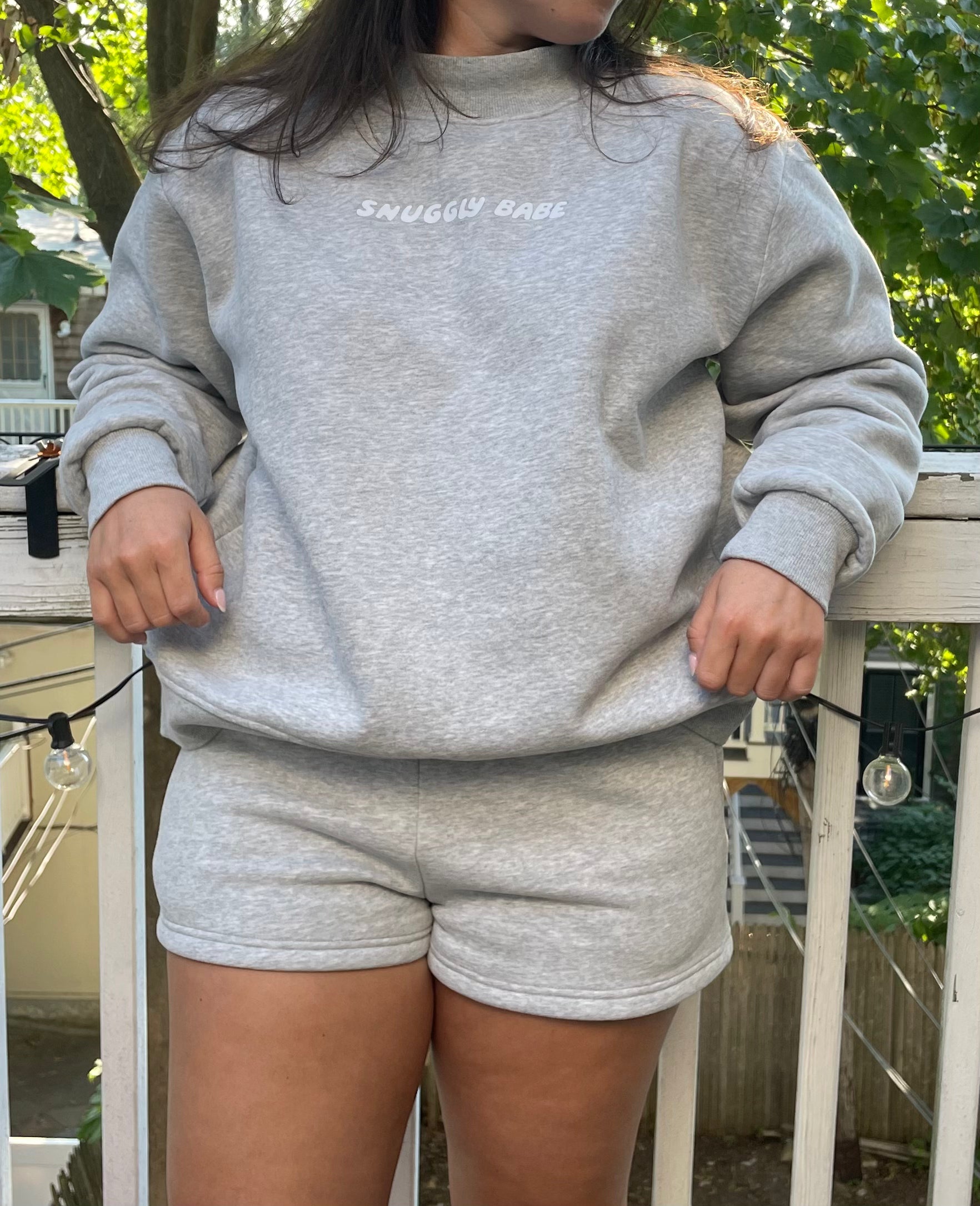 Snuggly Babe Fleece Mock-Neck Sweatshirt