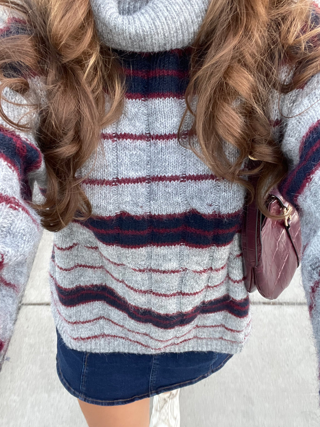 Taylor Striped Turtleneck