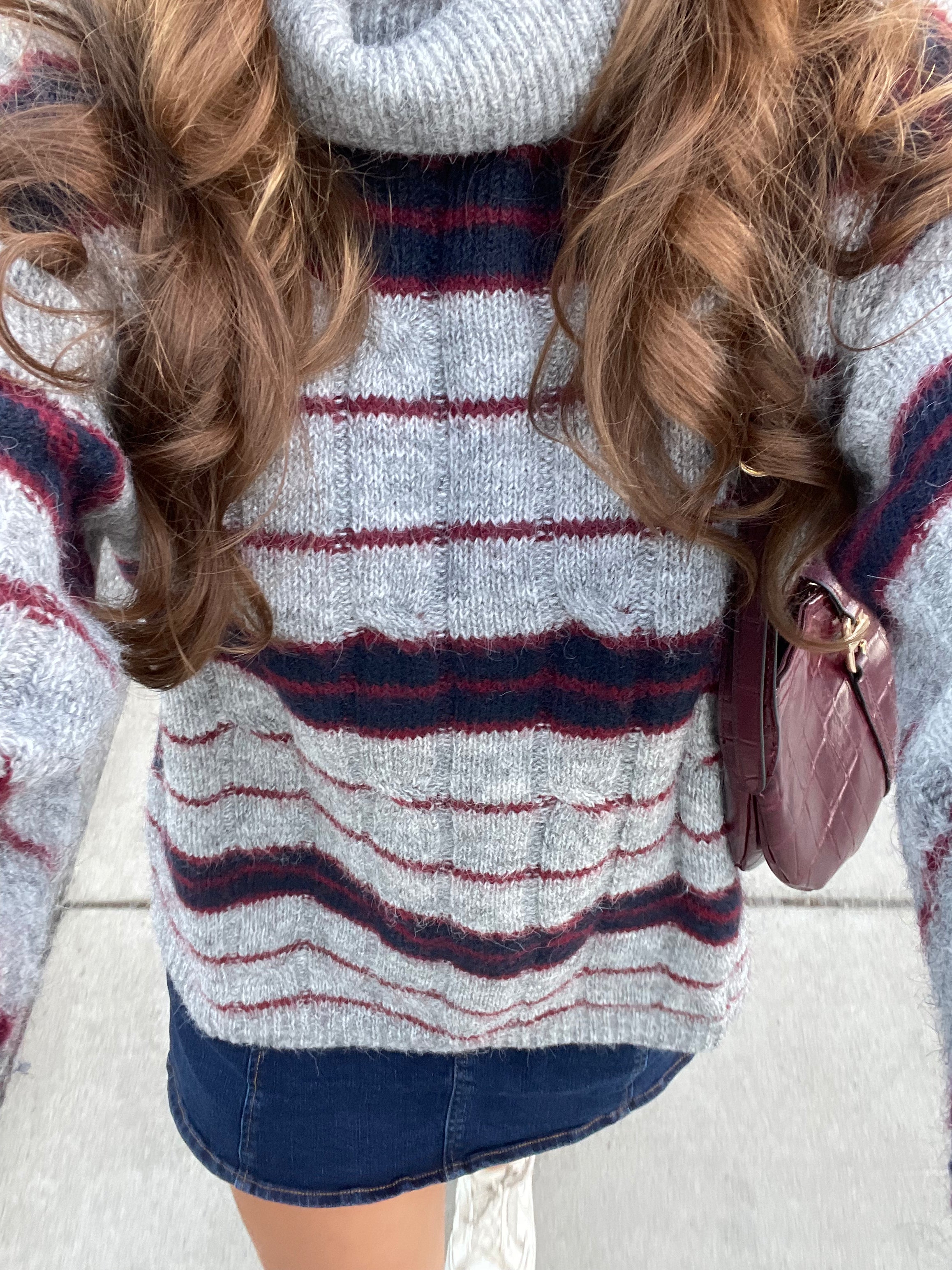 Taylor Striped Turtleneck