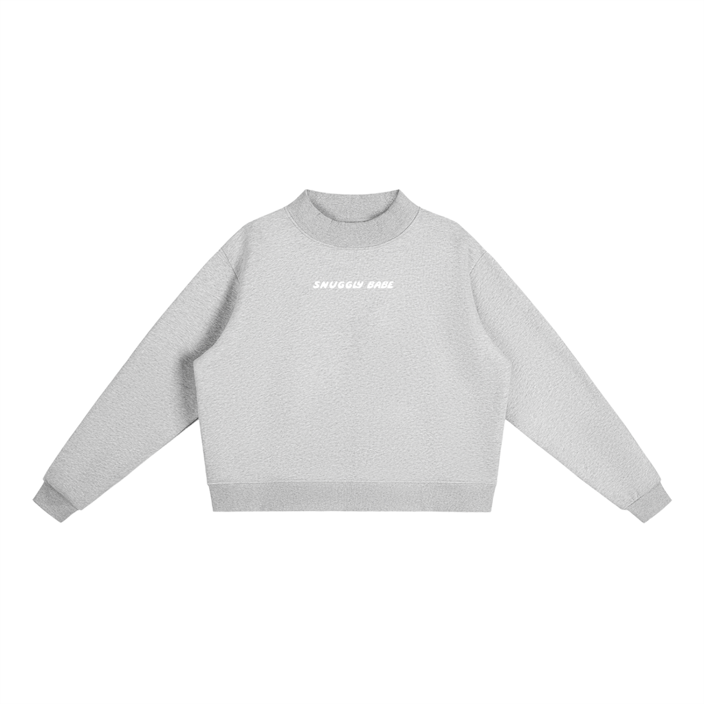 Snuggly Babe Fleece Mock-Neck Sweatshirt