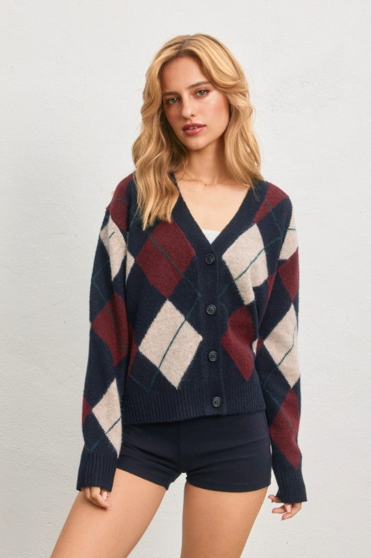 Gizelle Argyle Sweater